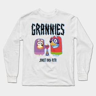 Grannies 2 janet and rita blue Long Sleeve T-Shirt